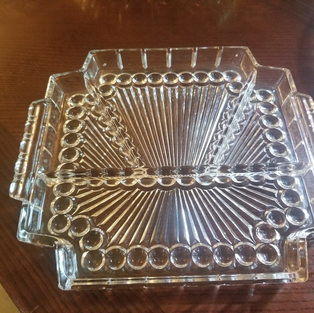 Crystal serving dish - Picture 2 of 2